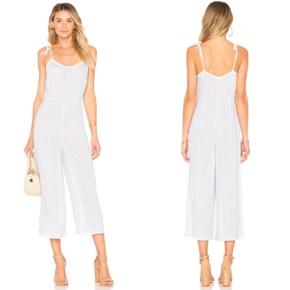 Tularosa Jacqueline Blue White Striped Jumpsuit XS